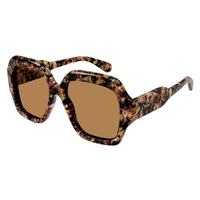 CH0154S Havana recycled acetate Sunglasses - Brown Flame