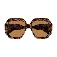 CH0154S Havana recycled acetate Sunglasses - Brown Flame