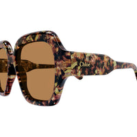 CH0154S Havana recycled acetate Sunglasses - Brown Flame