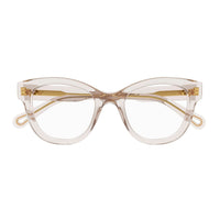CH0162O Nude recycled acetate Optical Frames - Shiny Transparent Powder