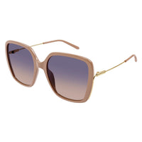 CH0173S Nude recycled acetate Sunglasses - Shiny Solid Nude Pink