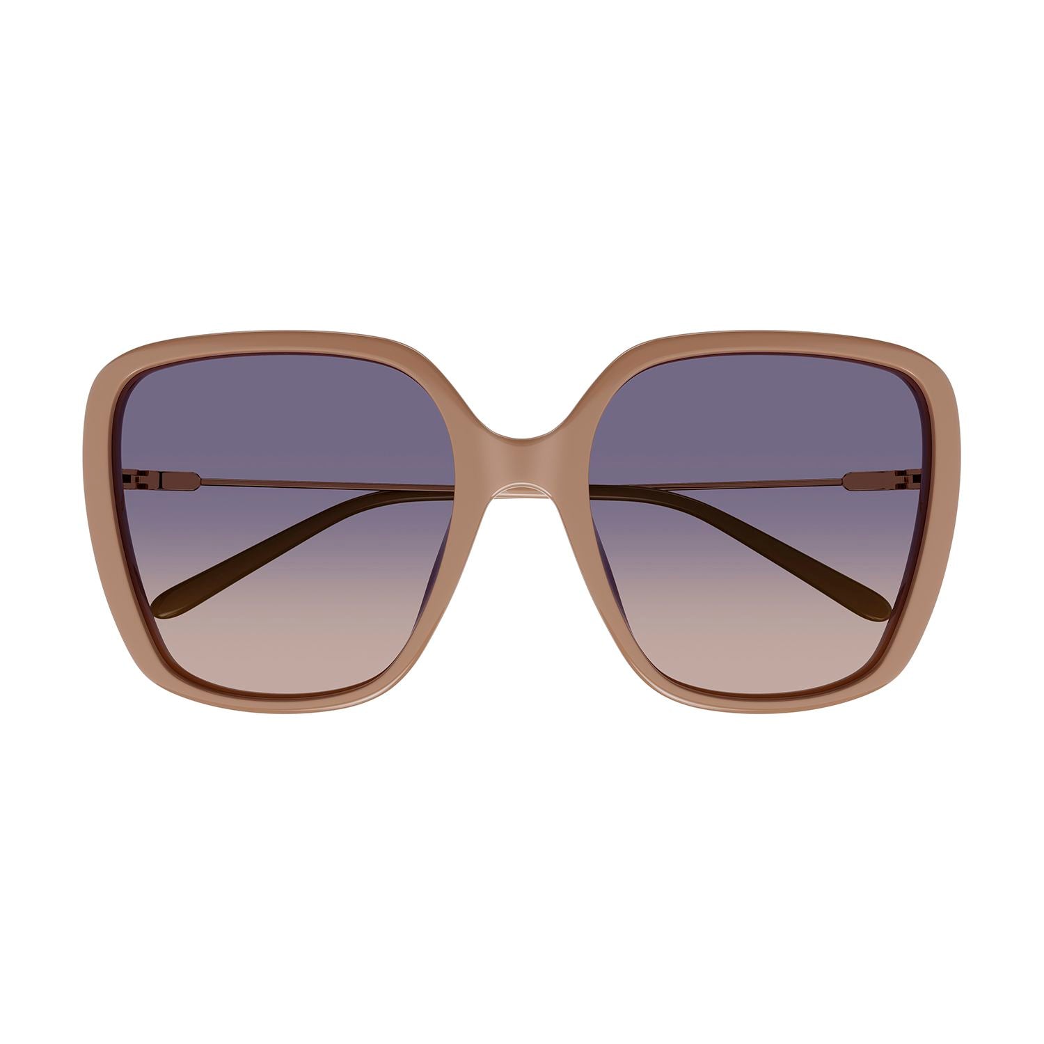 CH0173S Nude recycled acetate Sunglasses - Shiny Solid Nude Pink