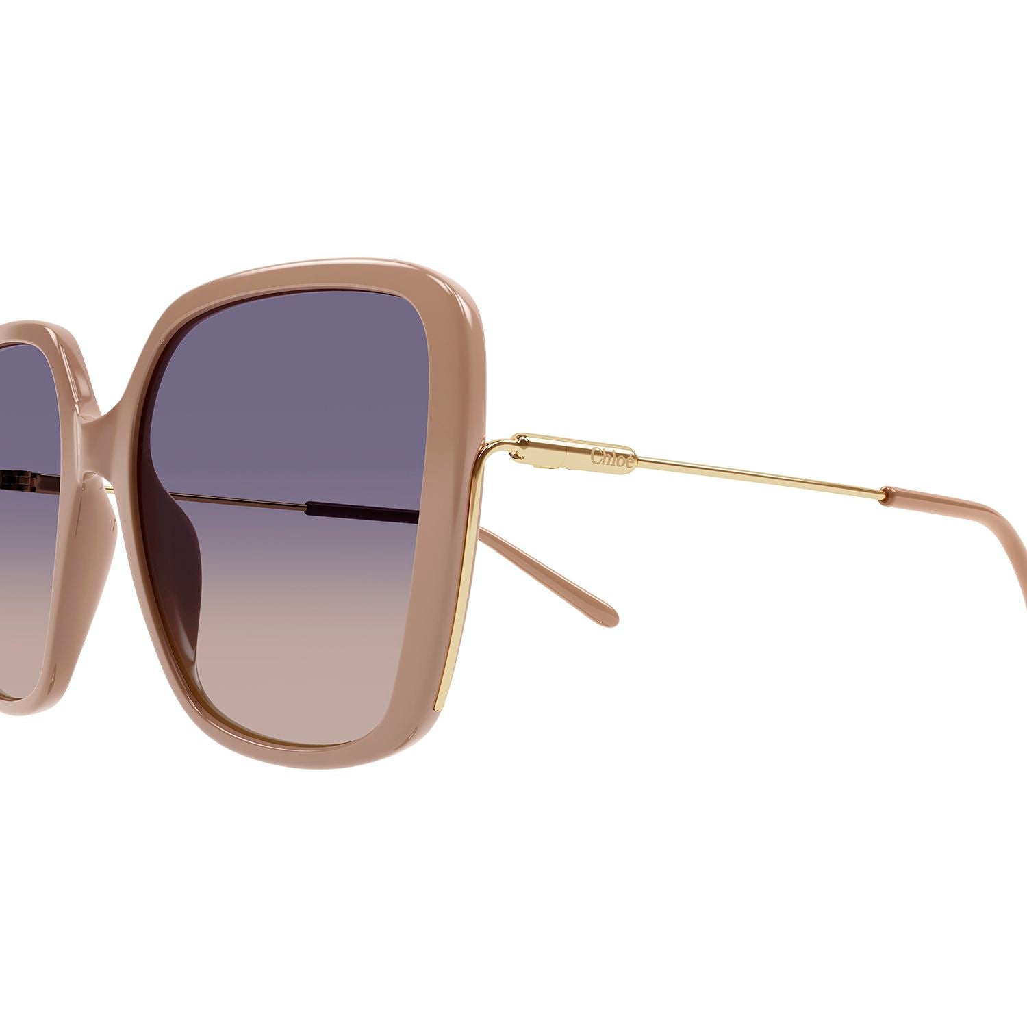 CH0173S Nude recycled acetate Sunglasses - Shiny Solid Nude Pink
