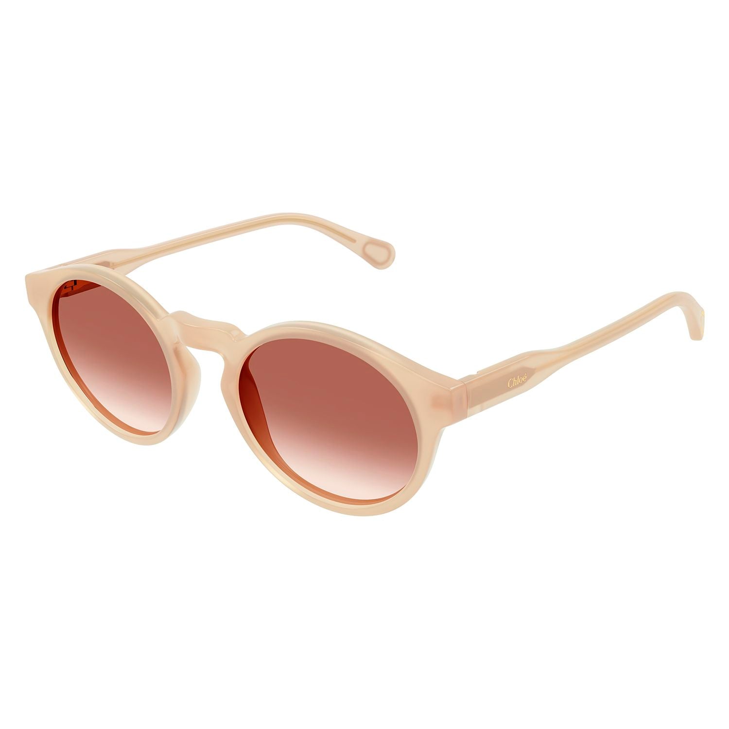 CC0014S White recycled acetate Sunglasses - Shiny Milky Warm White