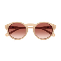 CC0014S White recycled acetate Sunglasses - Shiny Milky Warm White