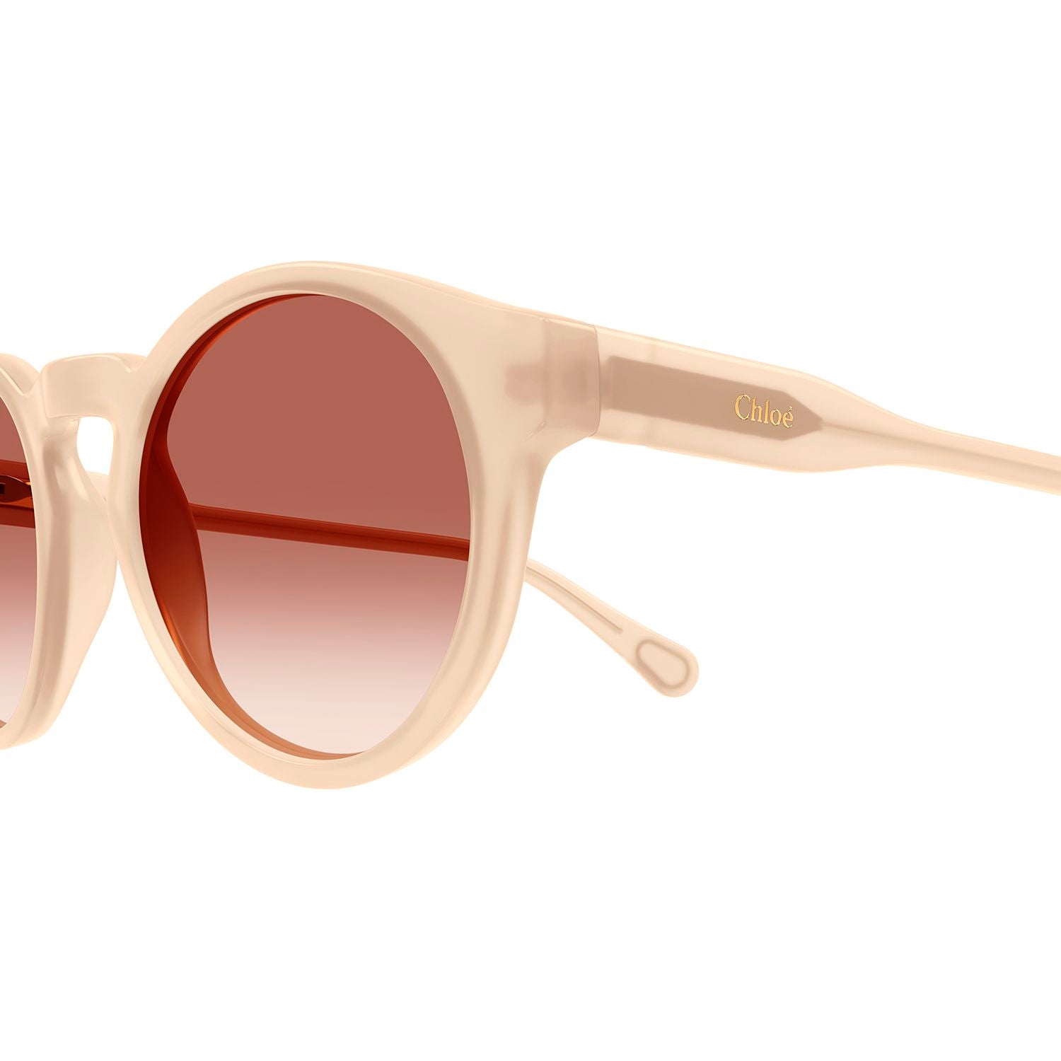 CC0014S White recycled acetate Sunglasses - Shiny Milky Warm White