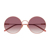 CC0016S Pink metal Sunglasses - Shiny Solid Varnished & Dark Peach