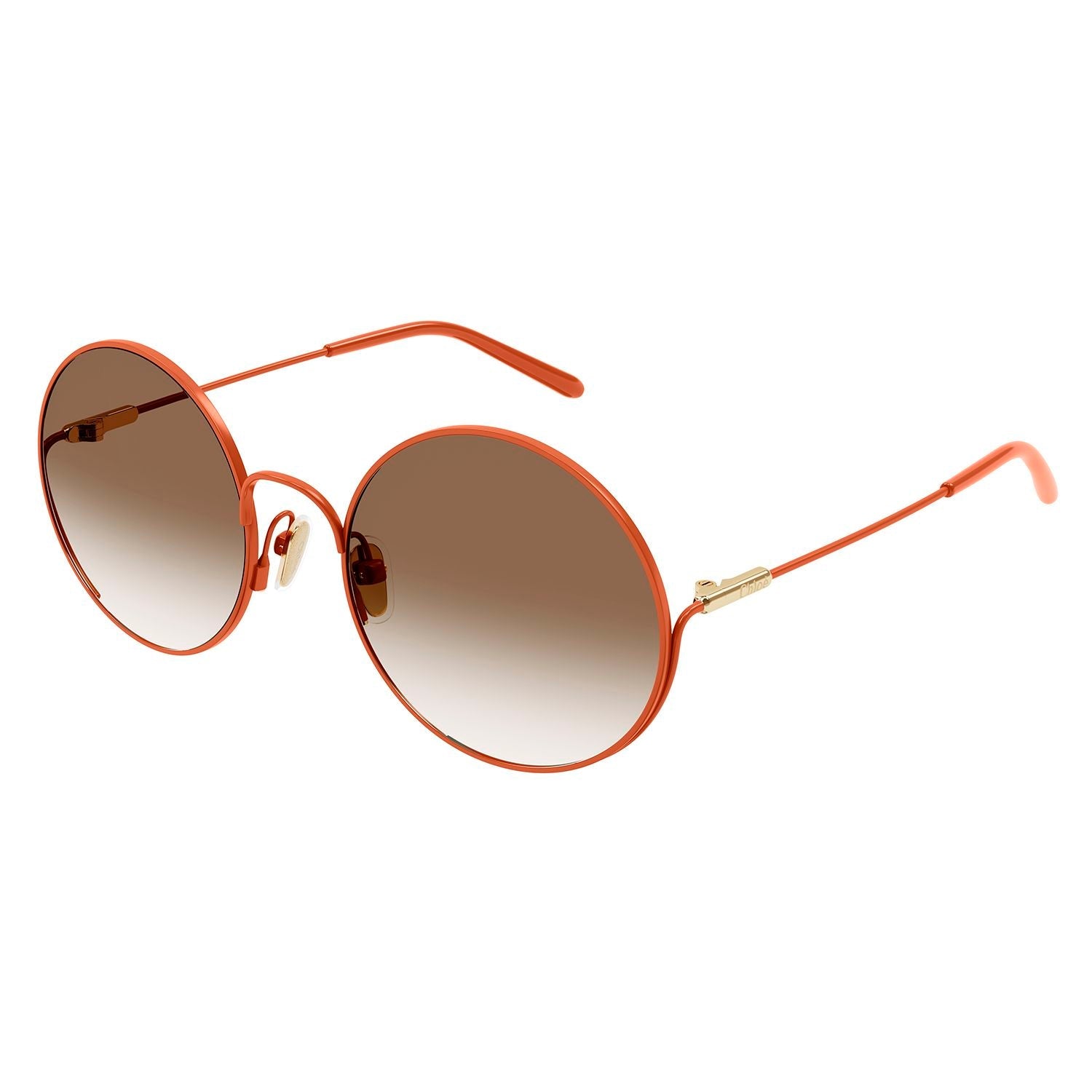 CC0016S Orange metal Sunglasses - Shiny Solid & Varnished Orange