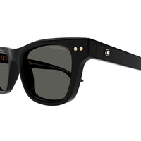 MB0254S Black recycled acetate Sunglasses - Shiny Solid Black