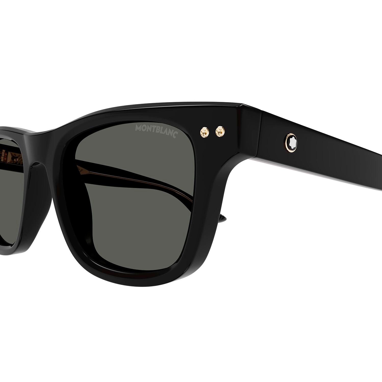 MB0254S Black recycled acetate Sunglasses - Shiny Solid Black