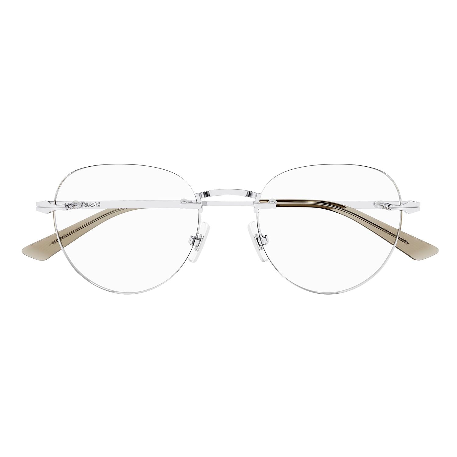 MB0268O Silver metal Optical Frames - Shiny Silver