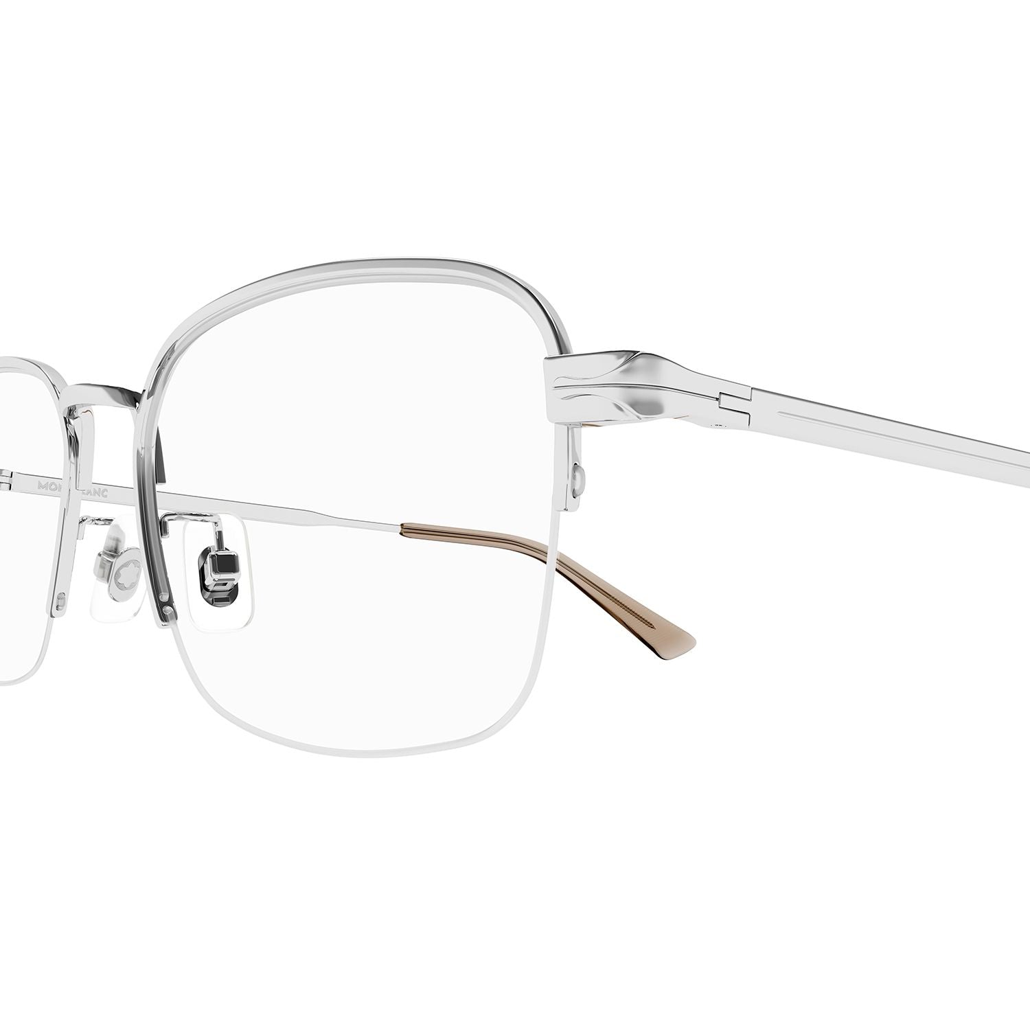 MB0269OA Silver metal Optical Frames - Shiny Silver