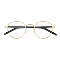 MB0273O Gold metal Optical Frames - Shiny Light Gold
