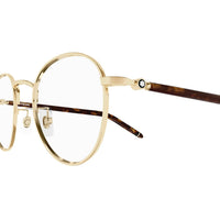 MB0273O Gold metal Optical Frames - Shiny Light Gold