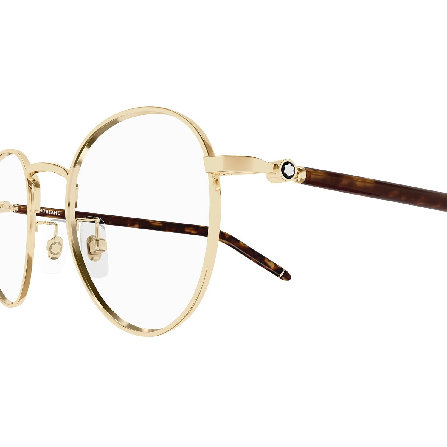 MB0273O Gold metal Optical Frames - Shiny Light Gold