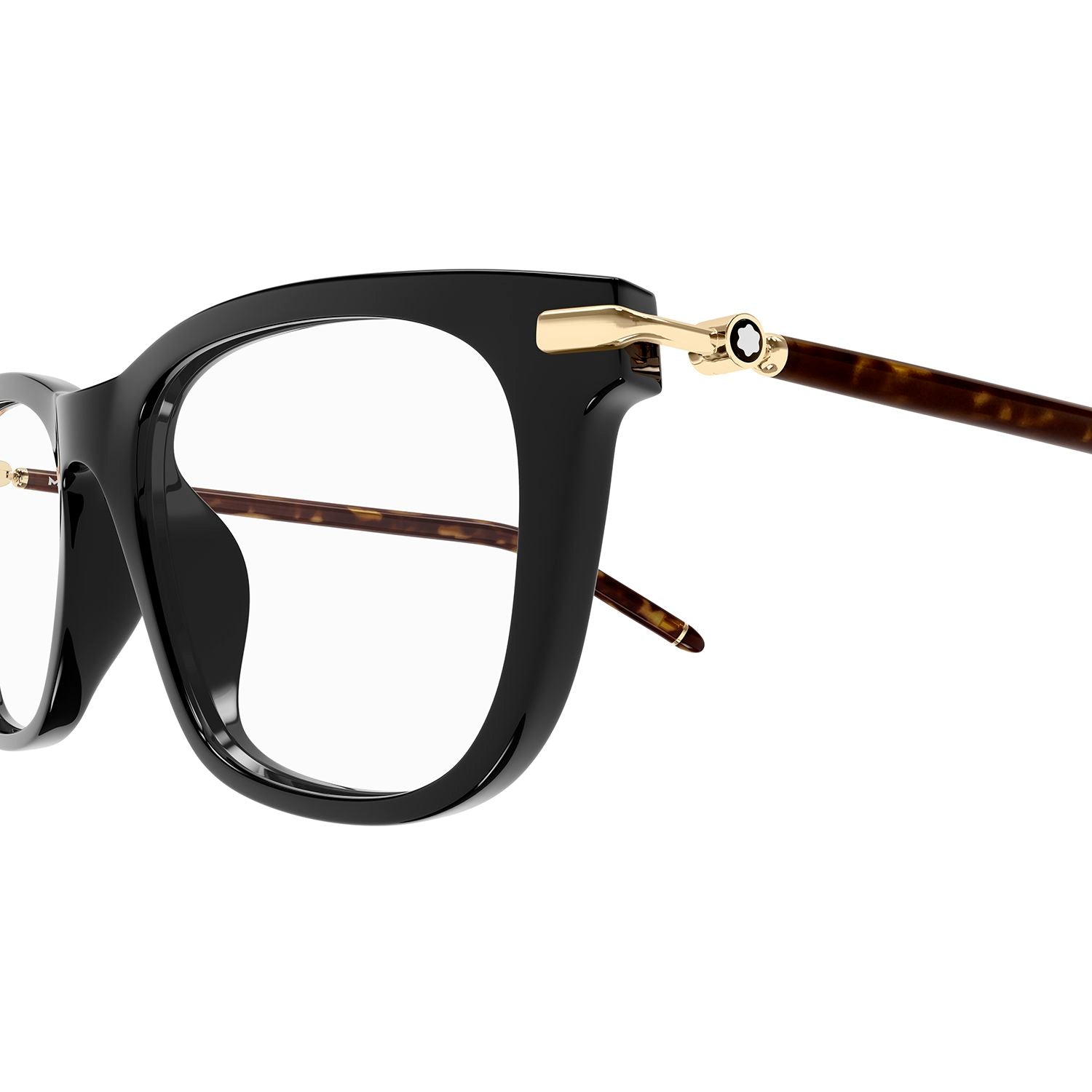 MB0275OA Black recycled acetate Optical Frames - Shiny Solid Black