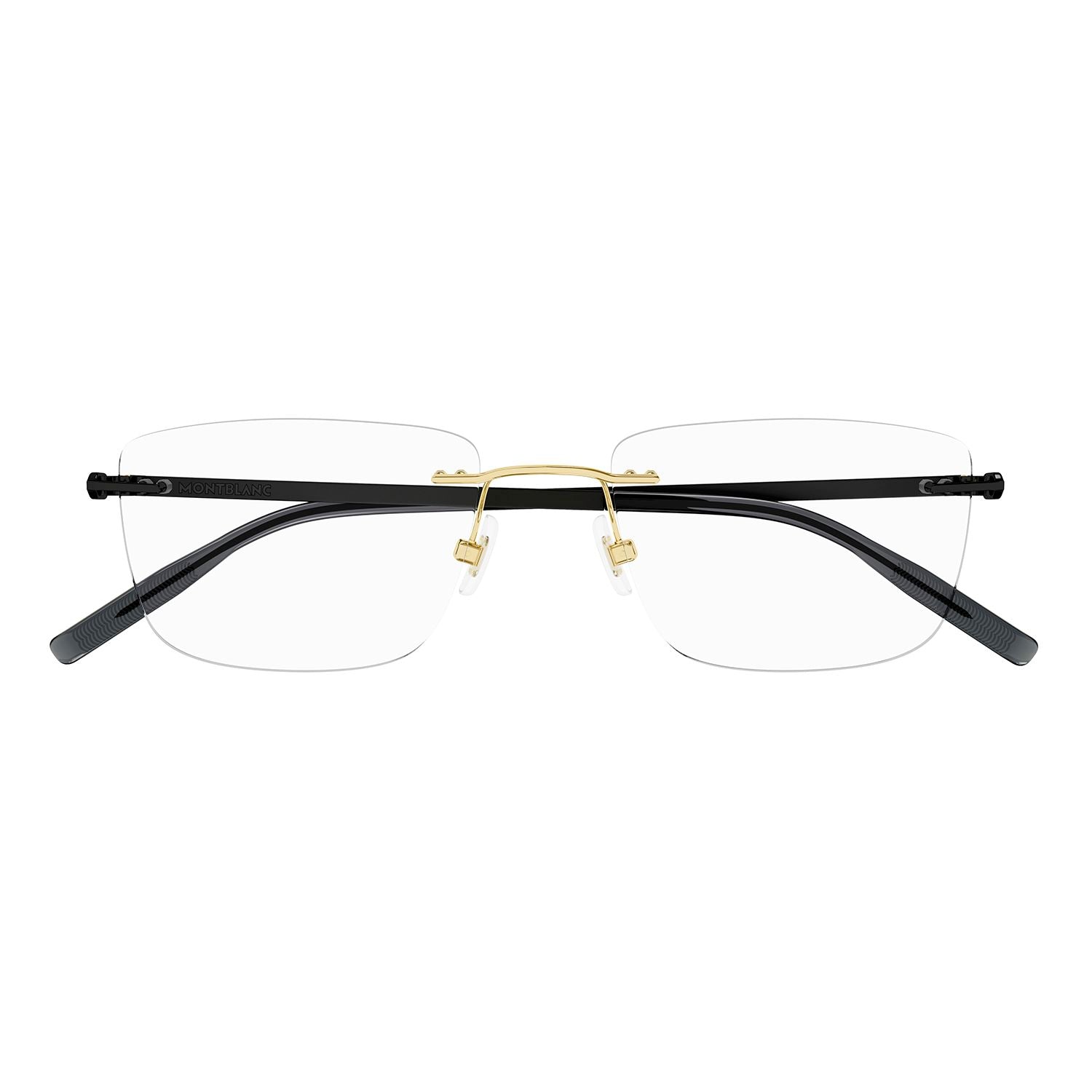 MB0281O Gold metal Optical Frames - Shiny Light Gold