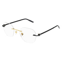 MB0282O Gold metal Optical Frames - Shiny Light Gold