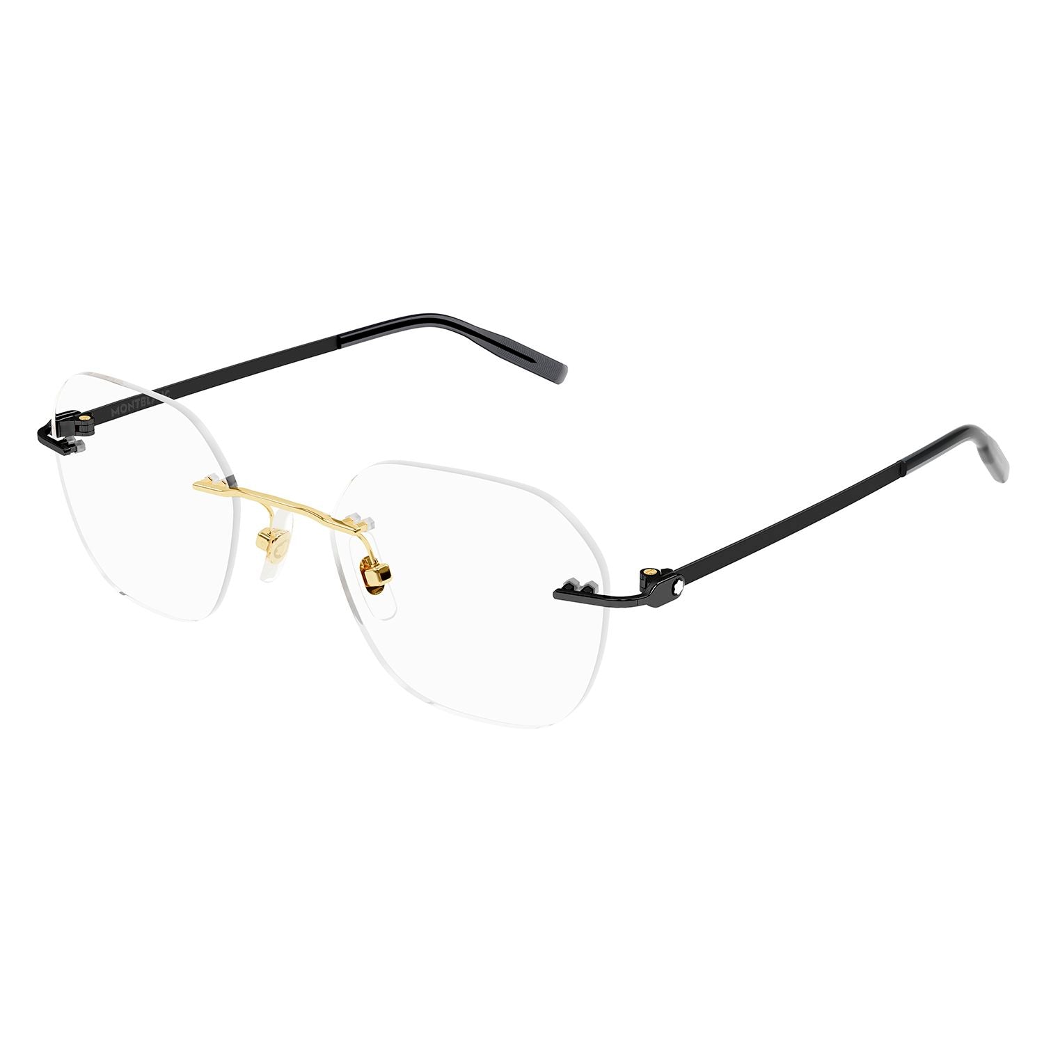 MB0282O Gold metal Optical Frames - Shiny Light Gold