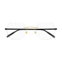 MB0282O Gold metal Optical Frames - Shiny Light Gold