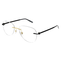 MB0283O Gold metal Optical Frames - Shiny Light Gold