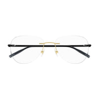 MB0283O Gold metal Optical Frames - Shiny Light Gold