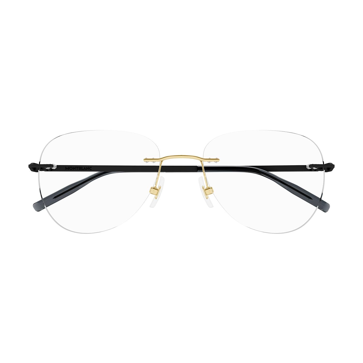MB0283O Gold metal Optical Frames - Shiny Light Gold