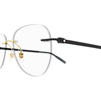 MB0283O Gold metal Optical Frames - Shiny Light Gold