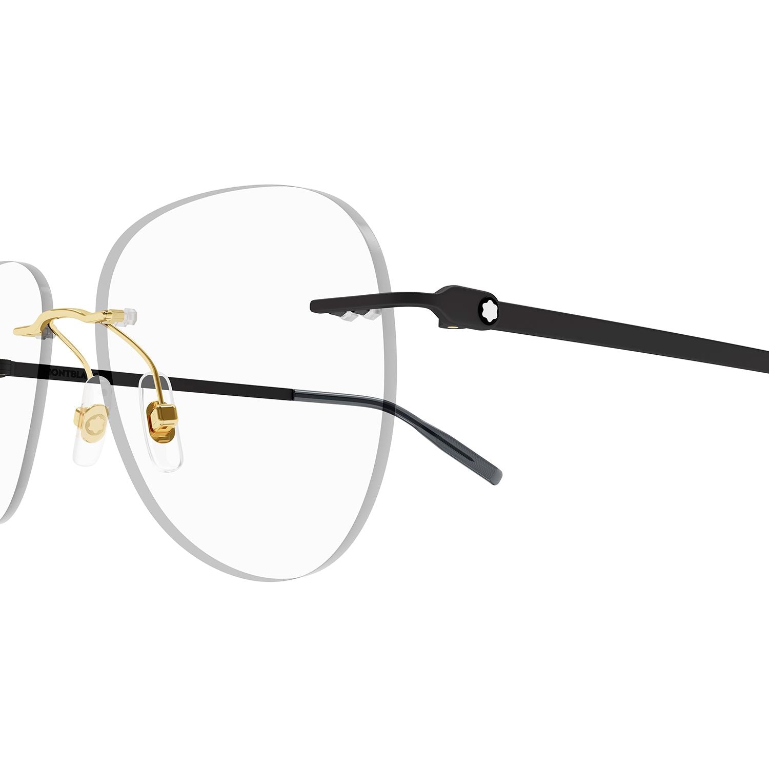 MB0283O Gold metal Optical Frames - Shiny Light Gold