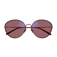 CH0168S Burgundy metal Sunglasses - Shiny Solid Varnished Burgundy