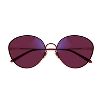 CH0168S Burgundy metal Sunglasses - Shiny Solid Varnished Burgundy