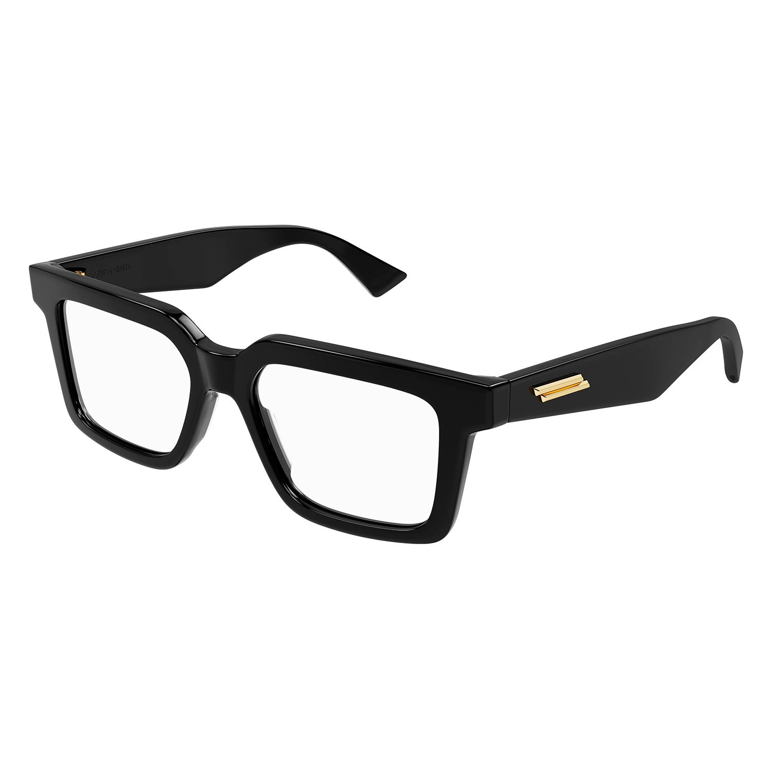 BV1216O Black recycled acetate Optical Frames - Shiny Solid Black