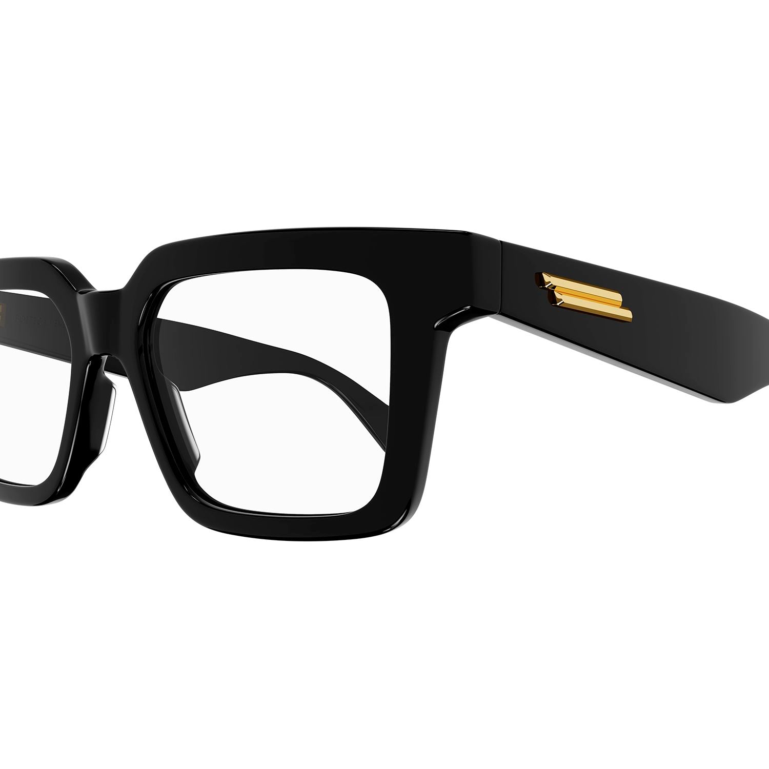 BV1216O Black recycled acetate Optical Frames - Shiny Solid Black