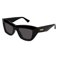 BV1218S Black recycled acetate Sunglasses - Shiny Solid Black