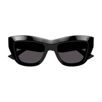 BV1218S Black recycled acetate Sunglasses - Shiny Solid Black