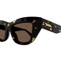 BV1218S Havana recycled acetate Sunglasses - Shiny Spotted Havana