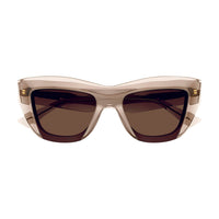 BV1218S Nude recycled acetate Sunglasses - Shiny Transparent Nude