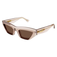 BV1219S Nude recycled acetate Sunglasses - Shiny Transparent Nude