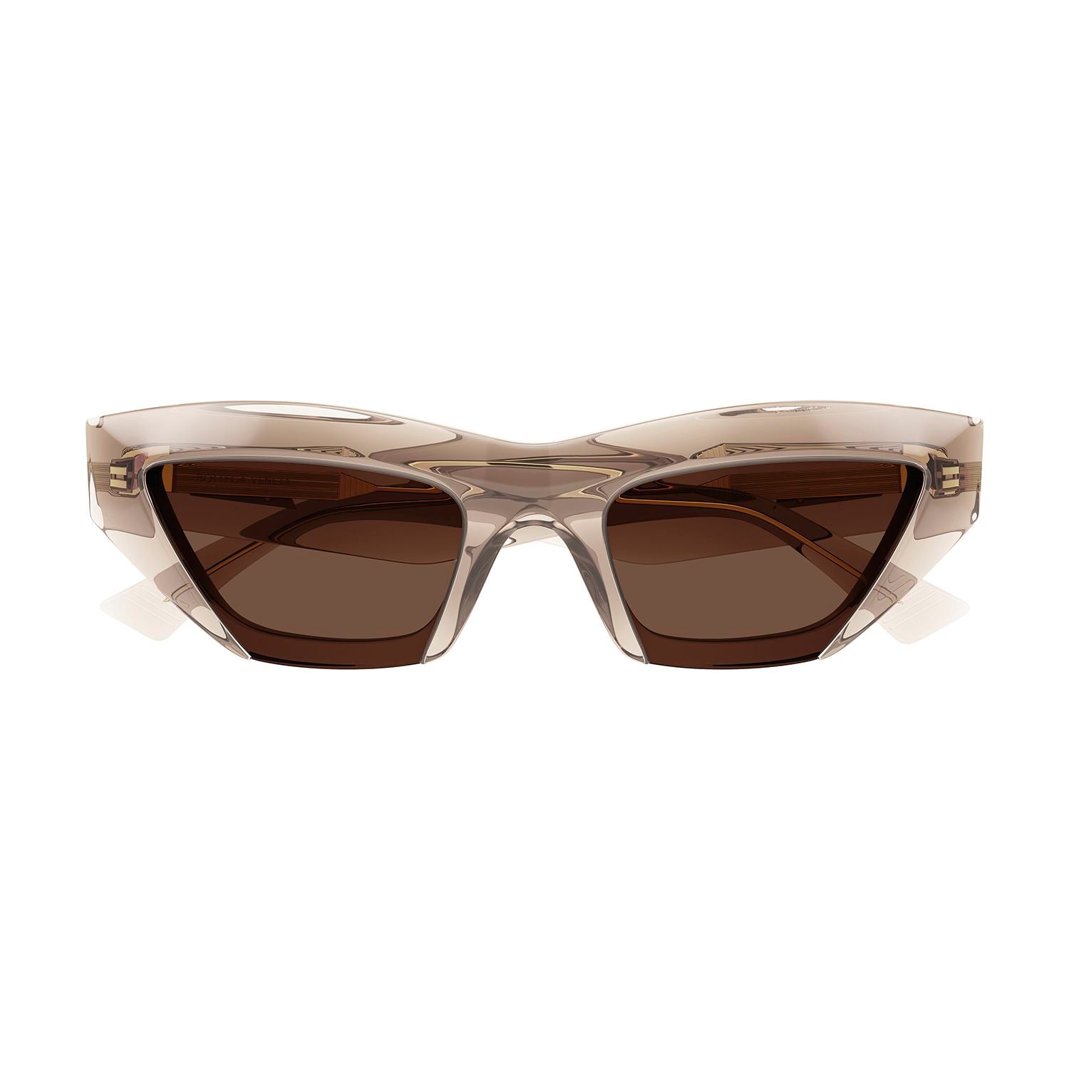 BV1219S Nude recycled acetate Sunglasses - Shiny Transparent Nude