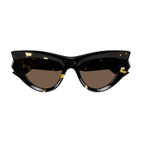 BV1220S Havana recycled acetate Sunglasses - Shiny Spotted Havana