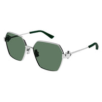 BV1224S Silver metal Sunglasses - Shiny Silver
