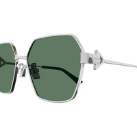 BV1224S Silver metal Sunglasses - Shiny Silver