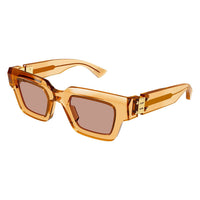 BV1230S Orange recycled acetate Sunglasses - Shiny Transparent Orange