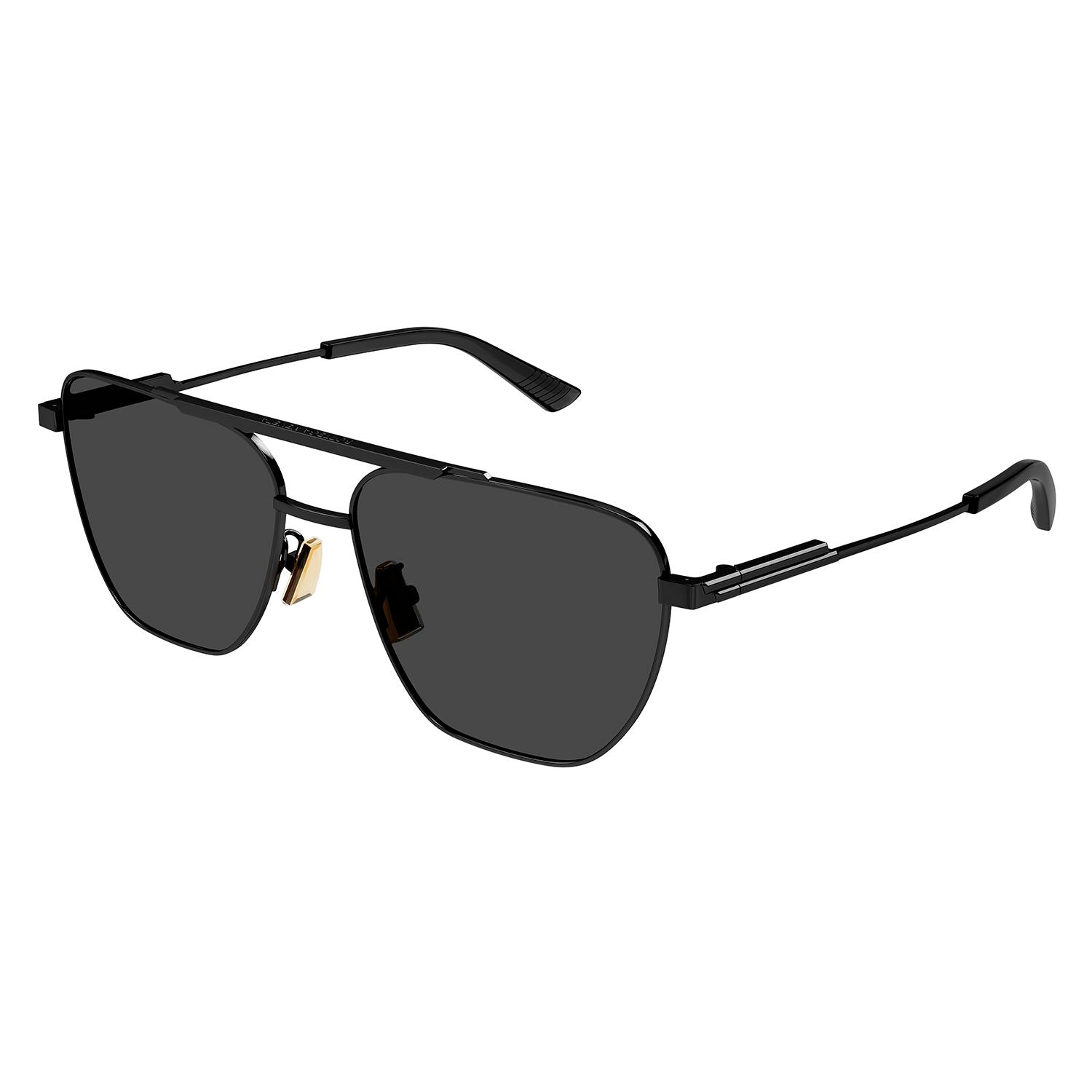 BV1236S Black metal Sunglasses - Shiny Black