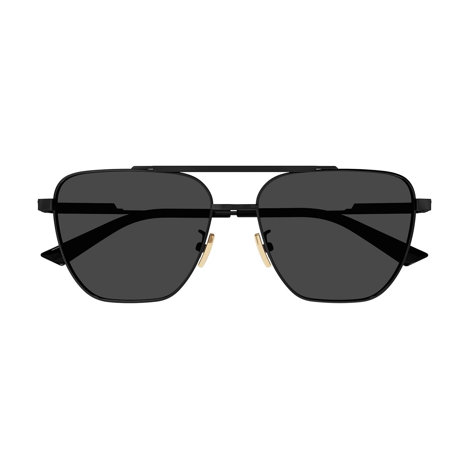 BV1236S Black metal Sunglasses - Shiny Black