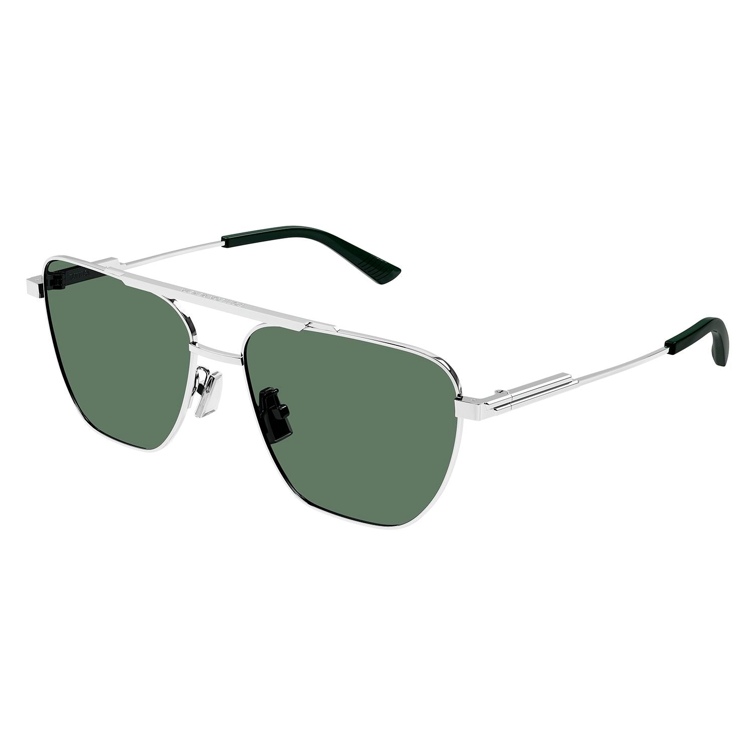 BV1236S Silver metal Sunglasses - Shiny Silver