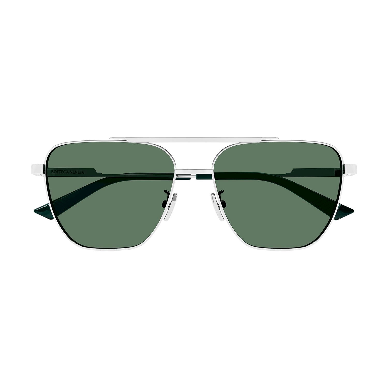 BV1236S Silver metal Sunglasses - Shiny Silver