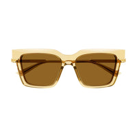 BV1242S Yellow recycled acetate Sunglasses - Shiny Transparent Light Yellow