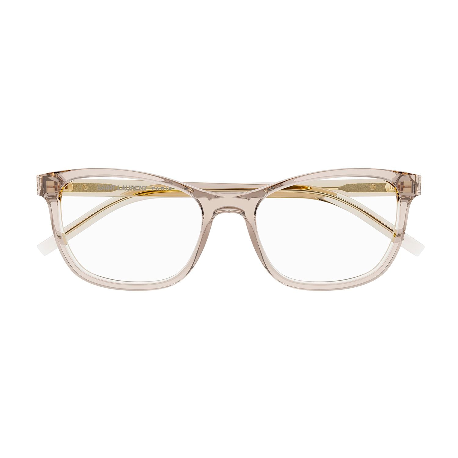 SL M121 Nude recycled acetate Optical Frames - Shiny Transparent Nude