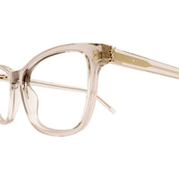 SL M121 Nude recycled acetate Optical Frames - Shiny Transparent Nude